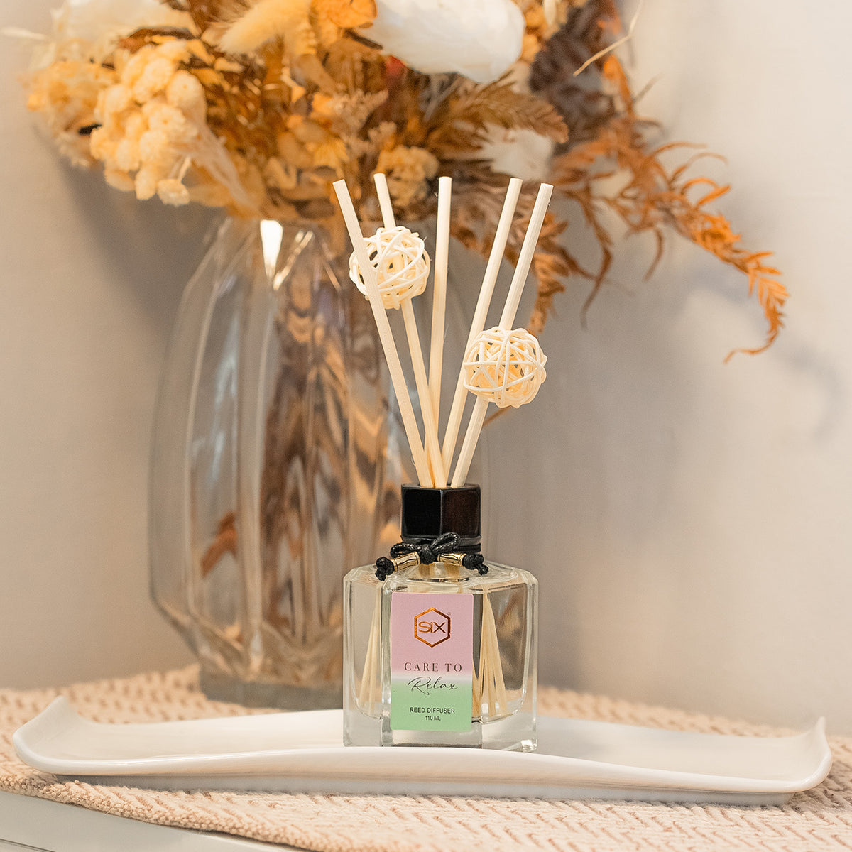 Relax Reed Diffuser Care to Relax Reed Diffuser | Scent by SIX Singapore